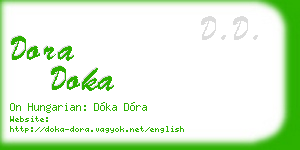 dora doka business card
