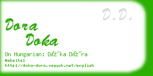 dora doka business card